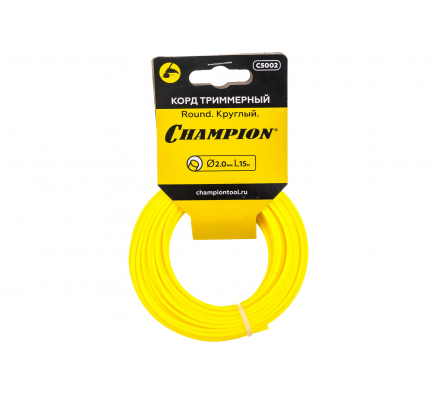 Корд триммерный Round (2.0 мм; 15 м; круглый) CHAMPION C5002
