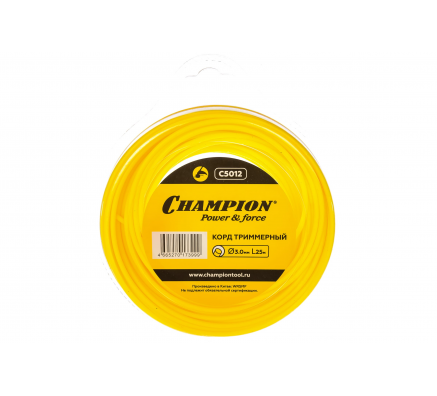 Корд триммерный (3.0 мм; 25 м; круг) Champion C5012