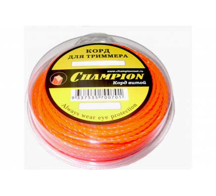 Корд триммерный Twisted Square (2.4 мм, 12 м) Champion C7003