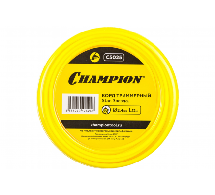 Корд триммерный Champion Star (2.4 мм; 12 м) C5025