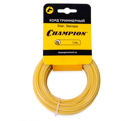 Корд триммерный Champion Round (1.6мм* 15м) круглый в мотке C5001