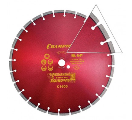 Диск алмазный Champion бетон ST 400/25,4/10 Concremax (C1605)