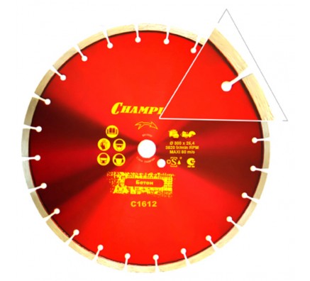 Диск алмазный Champion бетон ST 300/25,4/10 Concremax (C1612)