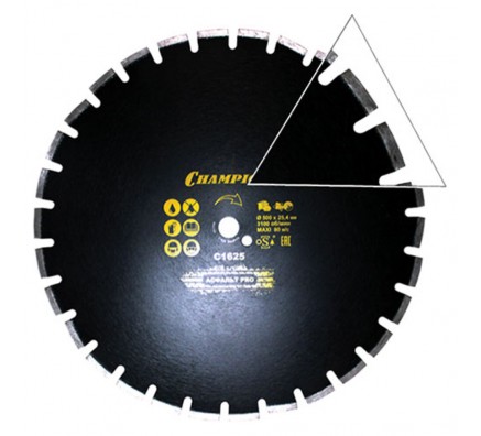 Диск алмазный Champion асфальт PRO 500/25,4/10/4 Asphafight (C1625)