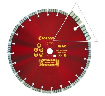 Диск алмазный Champion бетон PRO 500/25,4/10/4 Concremax (C1627)